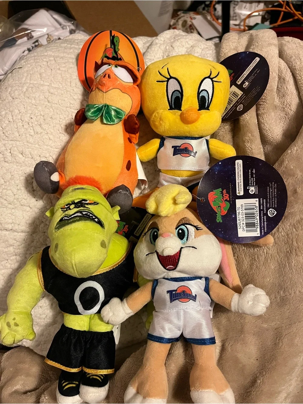 Warner Bros. Looney Tunes Plush Set - YBundle of 4 30th anniversary smSpace Jam